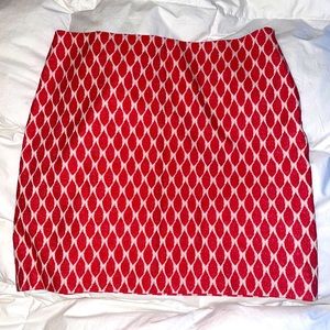 Ann Taylor Orange Leaf Mini Skirt NWT